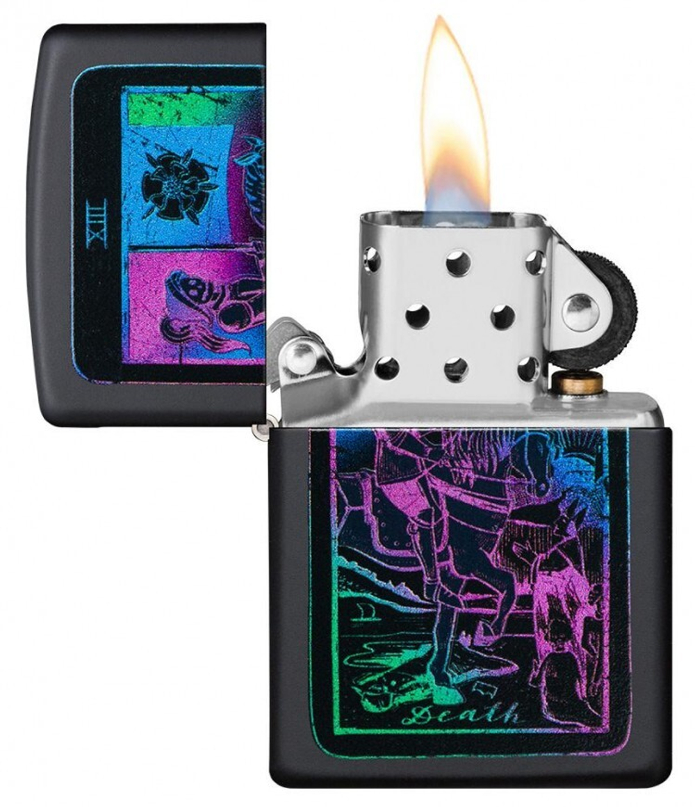 Зажигалка ZIPPO 49698 Tarot Card Black Light Design