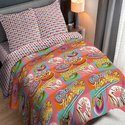 Комплект постельного белья "П37. ПОНЧИКИ", перкаль, 100% хлопок.