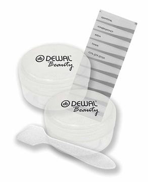 Дорожный набор баночек для путешествий (2пр) DEWAL BEAUTY DBTS2C