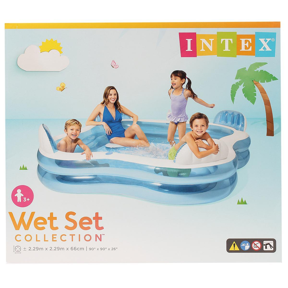 Бассейн Семейный 229х229х46см (Intex)
