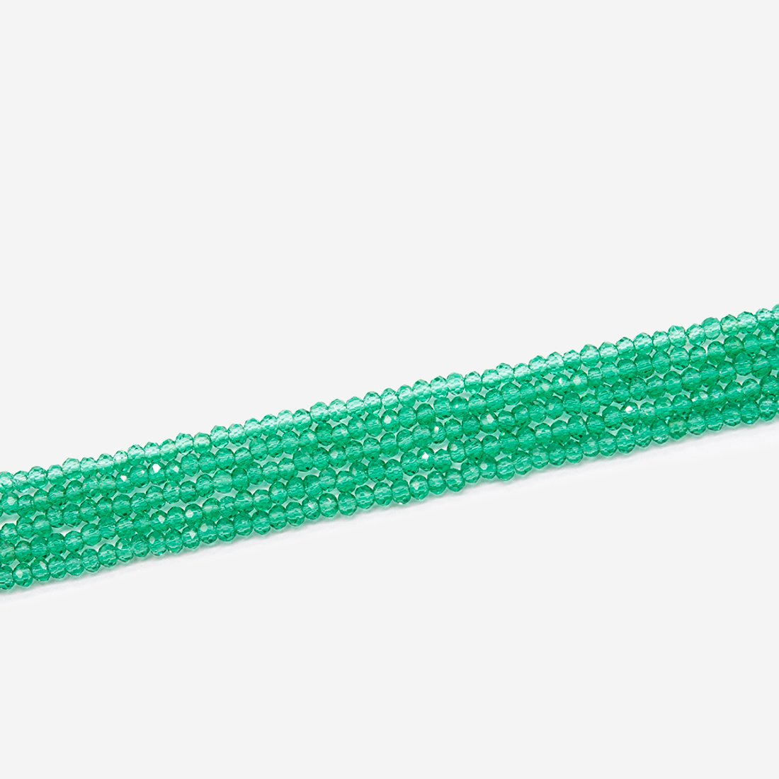 Хрустальные бусины, оттенок "Изумрудный", 3*2мм, рондель