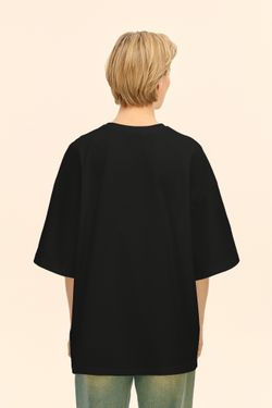 Футболка объемная (Breaking hearts), черная