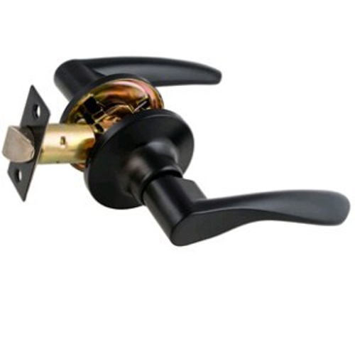 Защелка-Комплект  S-Locked 3901-05  PS BL с фалевыми ручками пустая ЧЕРНЫЙ МАТ.  /122380