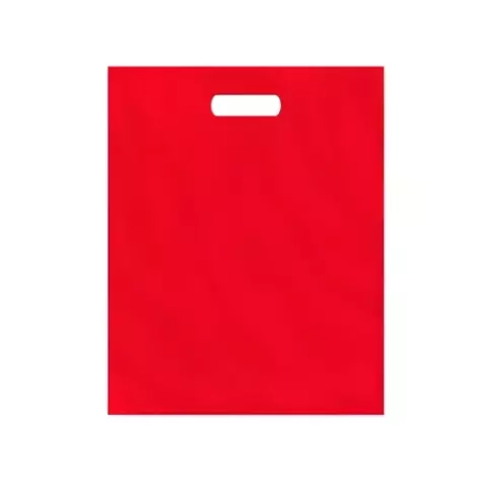 Красный полиэтиленовый пакет с вырубной ручкой 30*40+3см 50мкм