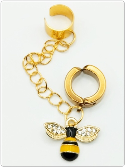 Клипсы с цепочкой "Пчёлка"