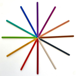 Карандаши цветные с ароматом розы Fine Line Special 12 цветов