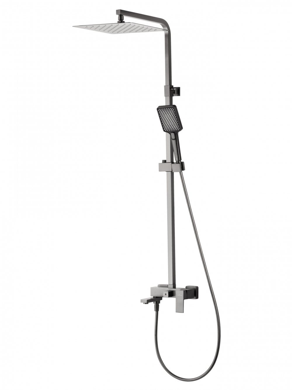 Душевая система WONZON & WOGHAND CUBE, Темный графит (WW-88739016-BGM)