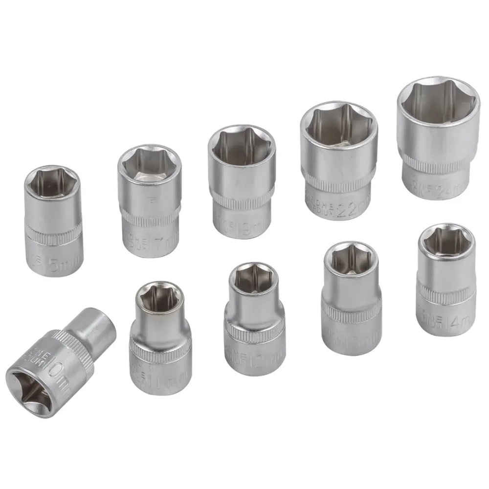 Набор головок 10пр., 1/2''(10-15, 17, 19, 22, 24мм),на пластиковом держателе Baum Auto##BaumAuto BM-4101-5