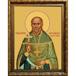 Александр (Сахаров) Шатурский священномученик. Икона на холсте.