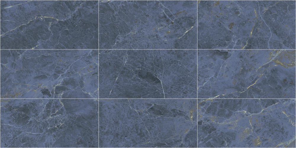 Плитка настенная Axima Байкал 30x60 см 1.62 м² матовая цвет синий мрамор