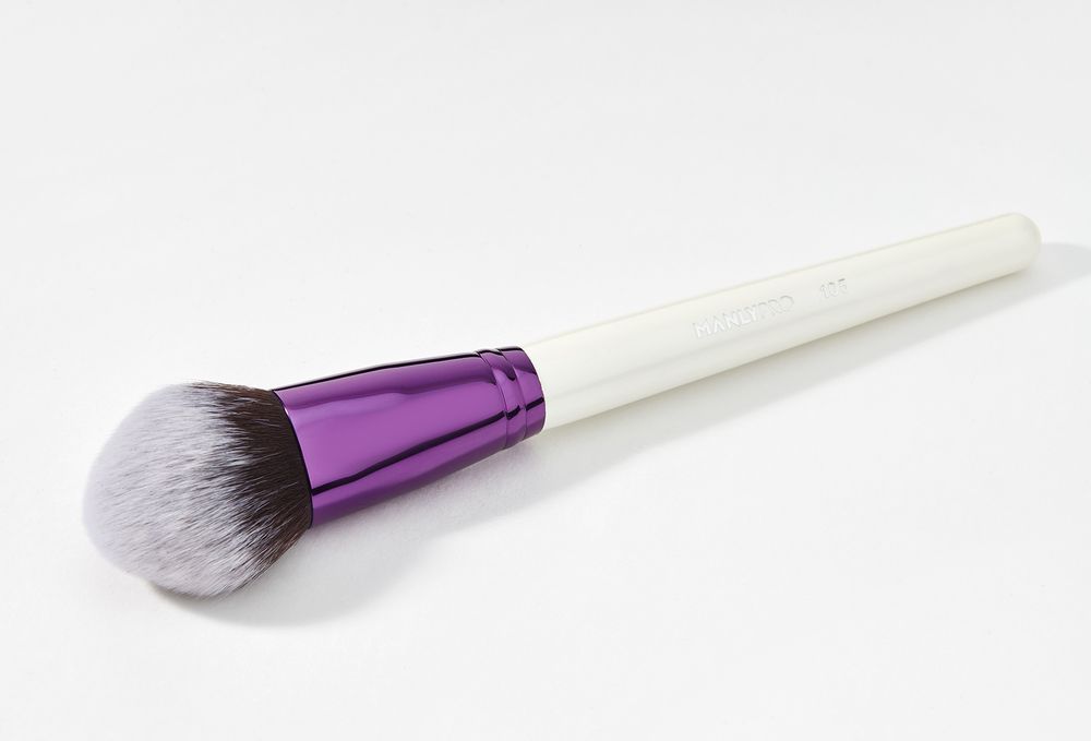 Кисть круглая для румян, контурирования, пудры и тона многофункциональная ManlyPro - К105*