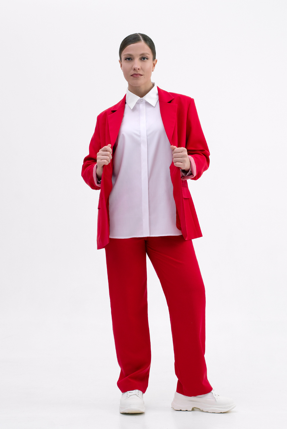 Жакет женский 3998зпа, красный #513Кр043998зпа