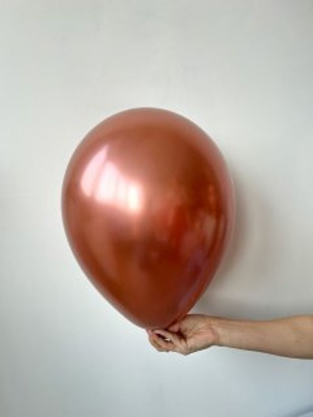 S Шар хром Reflex 12" / 30 см розовое золото (БГ-17)