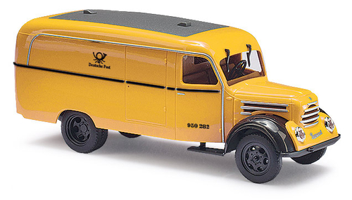 Почтовый фургон Robur Garant K 30, "Deutsche Post", желтый (H0, 1:87)