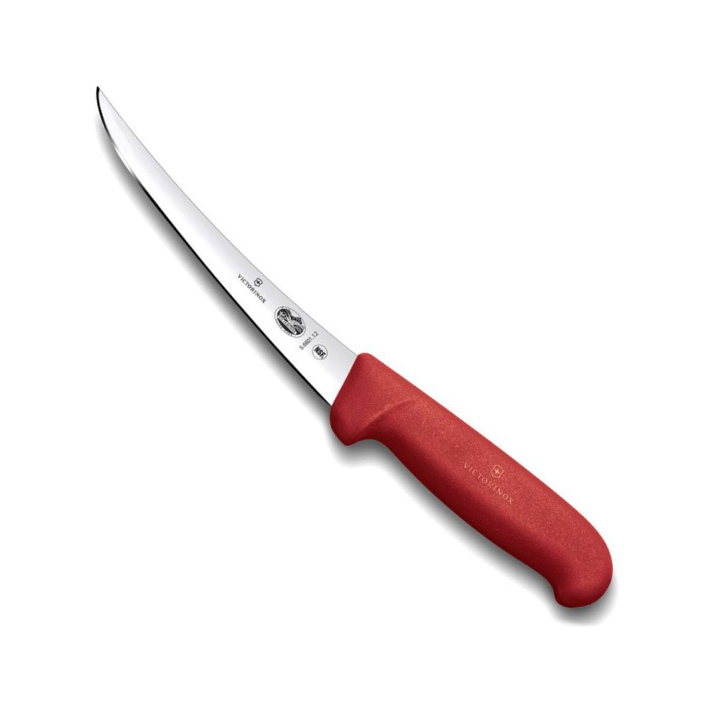 Нож Victorinox разделочный для мяса, лезвие 15 см прямое, красный