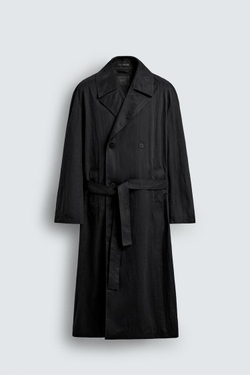 ZARA ТРЕНЧ OVERSIZE, ЧЕРНЫЙ