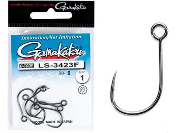 Крючки Gamakatsu LS-3423F NEW LABEL HOOKS BLACK разм. 01 6шт.