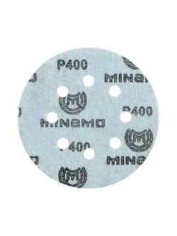 125мм P400 10шт. Шлифовальный абразивный круг для шлифовки под липучку Minamo Soft Matter PB