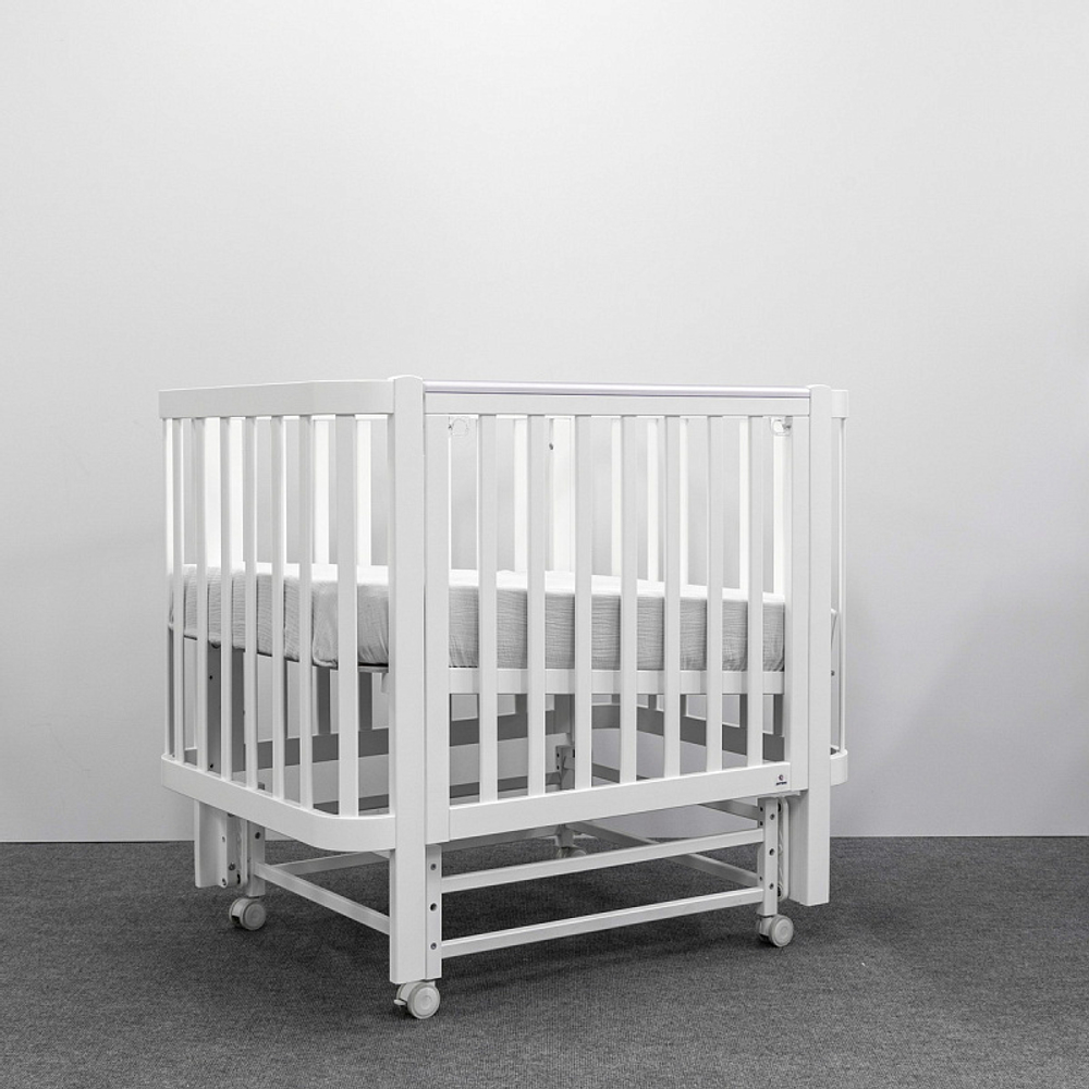 Кроватка детская Antemi Terra Light NEW с маятником НИК 17б белый