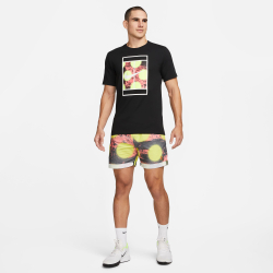 Мужское теннисное поло Nike Court Heritage RG T-Shirt Men - Black, Multicoloured