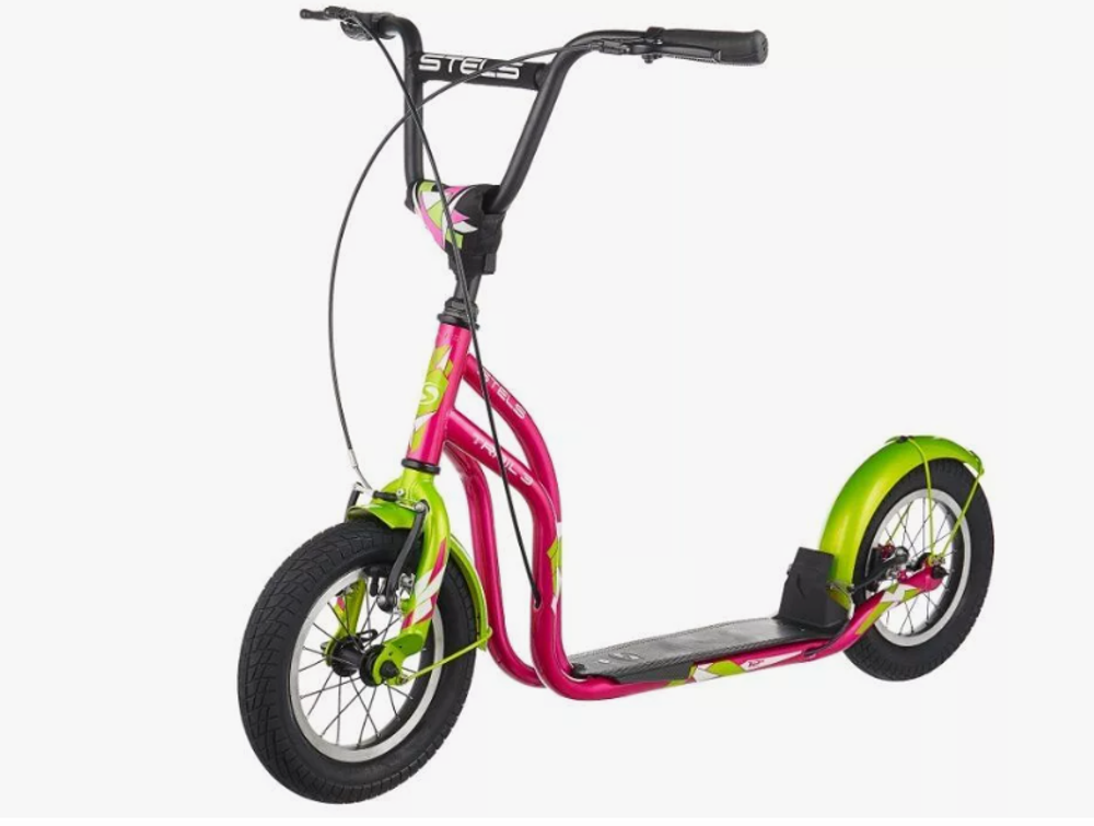 Самокат Стелс Trail-3 12"  фиолетовый