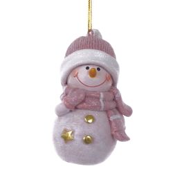 GAEM Фигурка декоративная подвесная "Снеговик", L5 W5 H8,5 см, 2в.