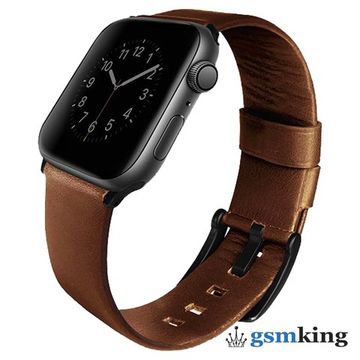 Uniq MONDAIN Leather Strap for Apple Watch 42|44|45mm Brown