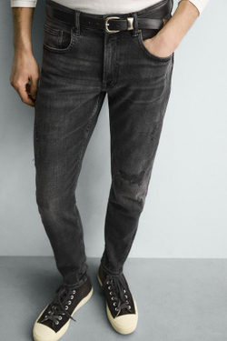 ZARA ДЖИНСЫ SKINNY FIT, УГОЛЬНЫЙ