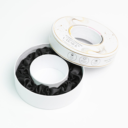 Резинка для волос "FLOWER" чёрный антрацит