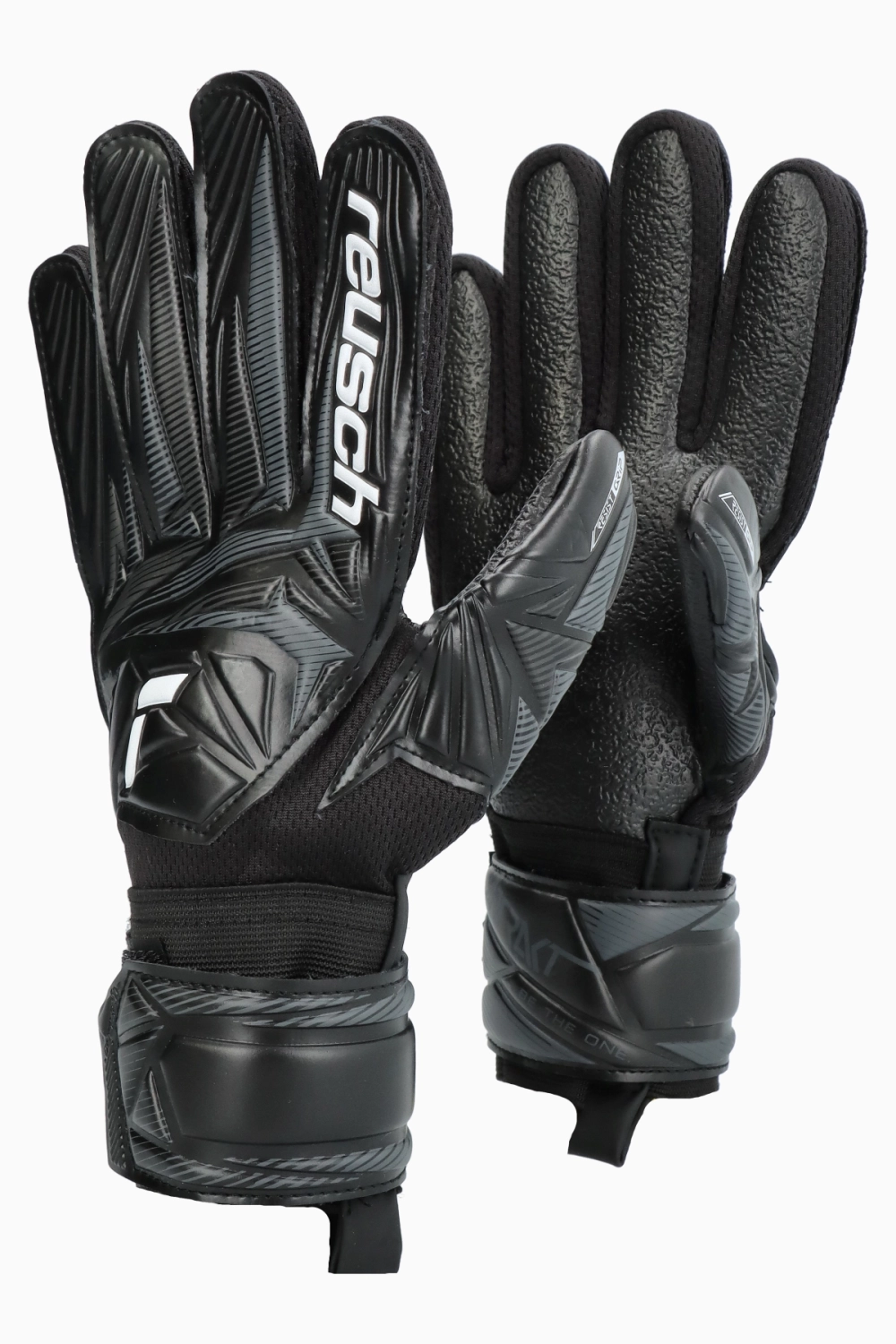 Вратарские перчатки Reusch Attrakt Resist Junior - черный