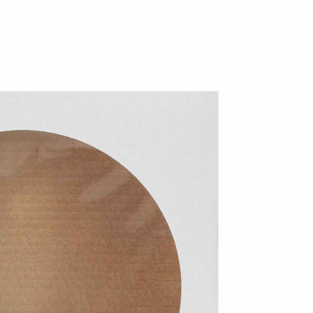 Коробка для торта с окошком 240*240*260 мм белая, 50 шт