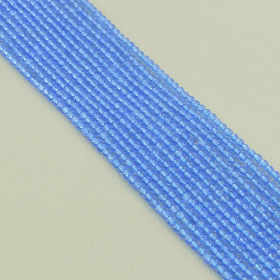 Нитка Шпинель 36 см. 2 мм. (Без замка) - Голубая