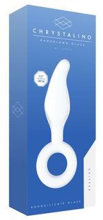 Белый анальный стимулятор Gripper - 17 см. (Цвет: белый)