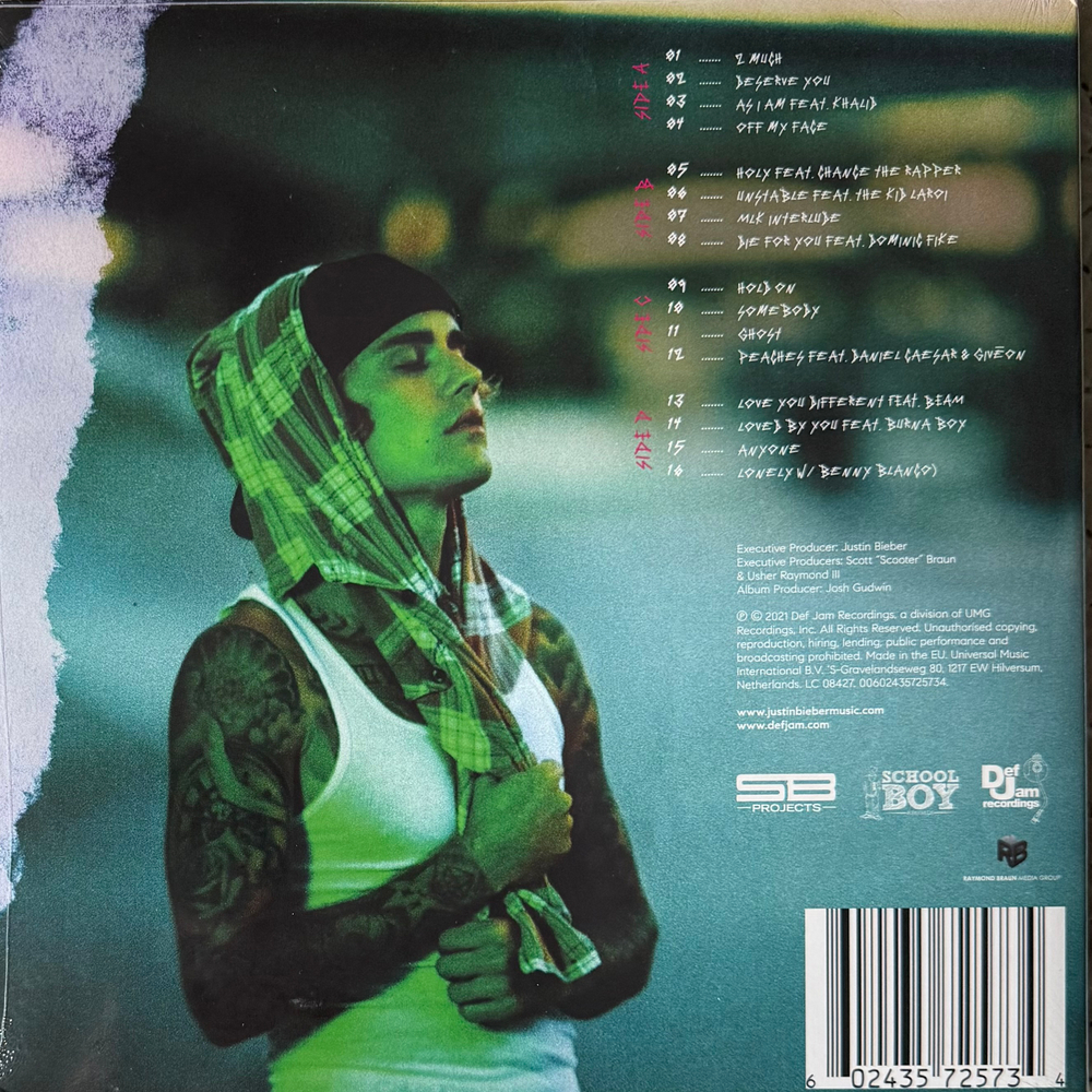 Виниловая пластинка Justin Bieber - Justice 2LP