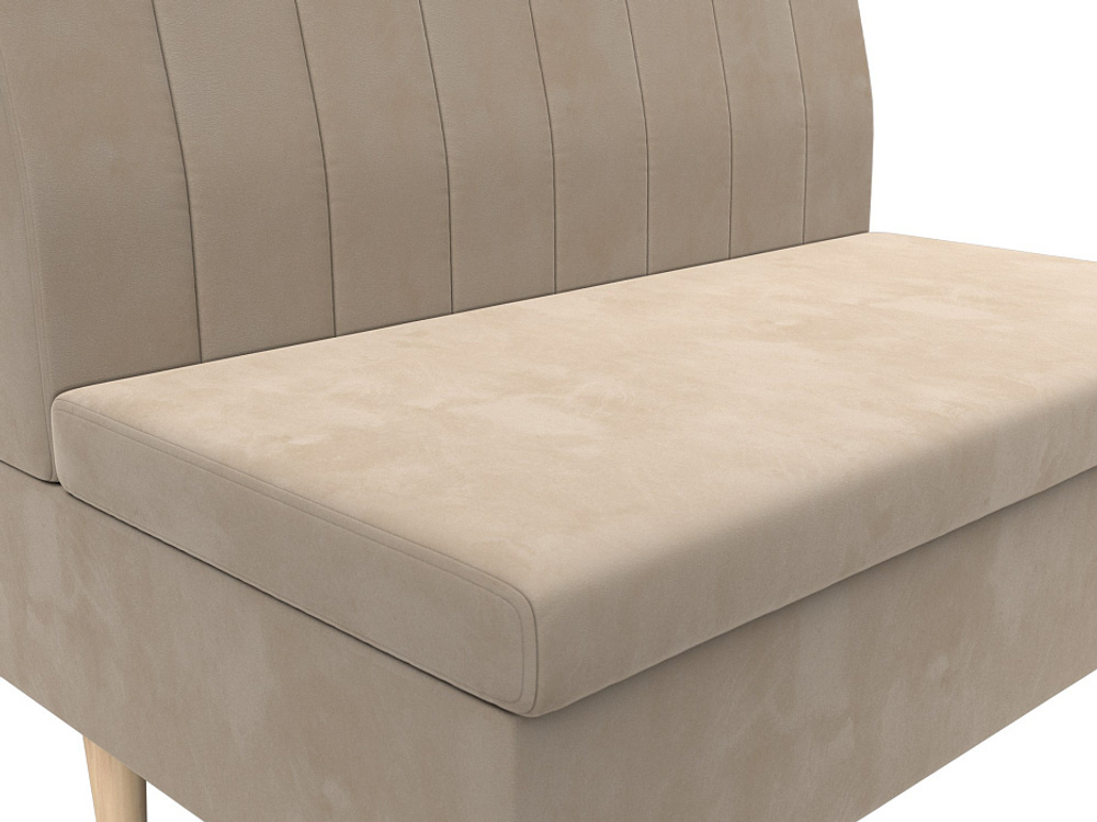 Диван прямой Мини, Бежевый, Велюр, 126039