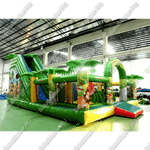 Коммерческий надувной батут "Джунгли малый со скалодромом"