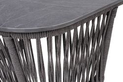 "Лугано" журнальный стол 76х76 H55 см из HPL, цвет "серый гранит"