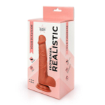 Реалистичный коричневый фаллоимитатор 18,5см Bior Toys Erowoman ER-30051