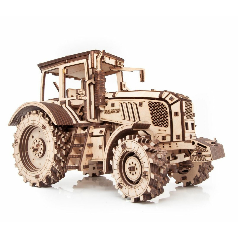 Трактор Беларус-2022 от EWA - Деревянный конструктор, сборная модель, механический 3D пазл