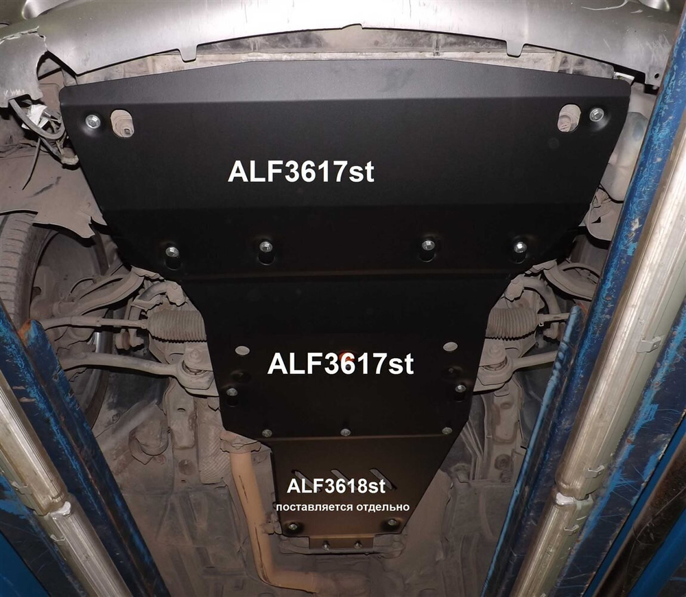 Защита ALFeco кпп для MB CLK С209 2002-2006, V-1,8 163 PS (сталь 2 мм) арт.ALF3618st