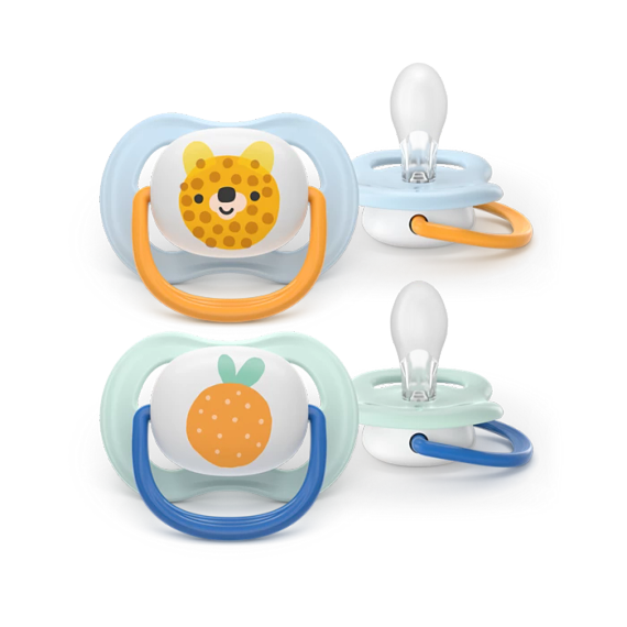 Əmzik\  Ultra air soother, 0-6m, deco boy, 2-pack