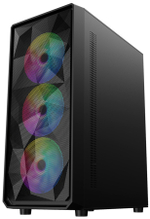 Корпус 1STPLAYER FD3-BK-1F5M-3F5S черный