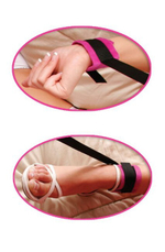 Набор для бондажа для новичков Fetish Fantasy Series Beginner's Bondage Set (Цвет: фиолетовый с черным)