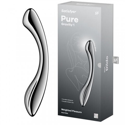 Металлический фаллоимитатор Satisfyer Pure Gravity 1 (22*3,4)