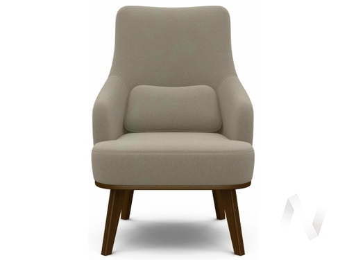 Кресло отдыха Комфорт-5 высокая спинка (орех лак/KIPRUS 02)