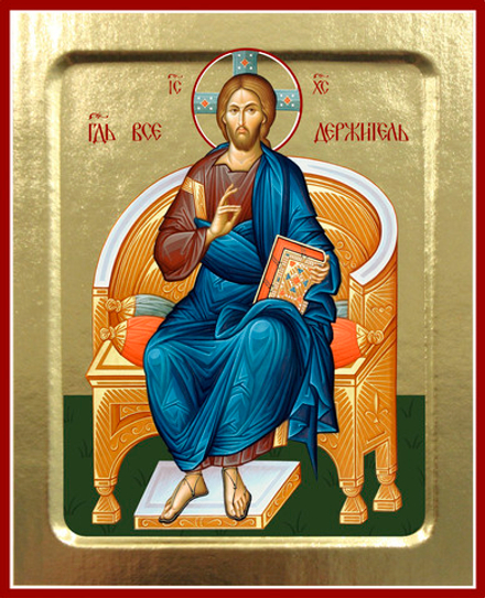 Икона Спаса Вседержителя на дереве: 125 х 160 (Синопсисъ)