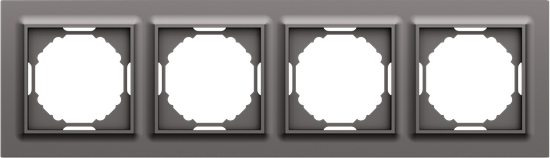 Рамка 4-я,  Wave матовый титан,  серия A07