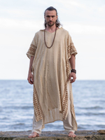 Накидка-пончо с капюшоном Tribal (песочная)