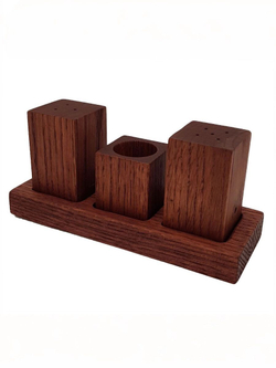 Набор для специй из дуба "Рустик", 3 предмета, PPwood