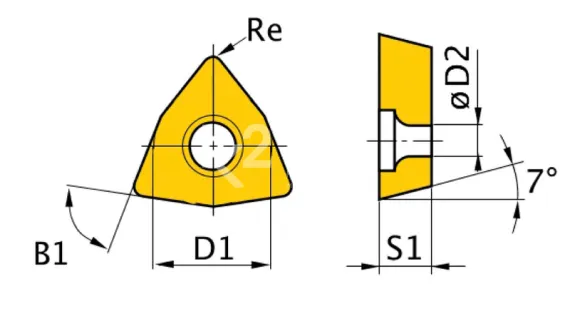 Поворотные режущие пластины Optimum ISO WNMG060408